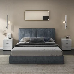 Nachttisch Marseille Weiß Hochglanz 46.2 x 60 cm Vicco