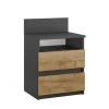 Nachttisch Monty Anthrazit/Goldkraft Eiche 32.3 x 59.1 cm Vicco