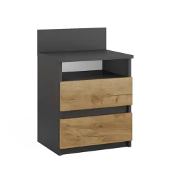 Nachttisch Monty Anthrazit/Goldkraft Eiche 32.3 x 59.1 cm Vicco