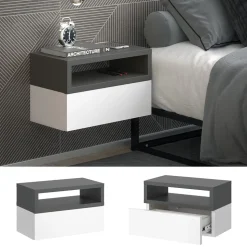 Nachttisch Urbano Anthrazit 45 x 28 cm Vicco