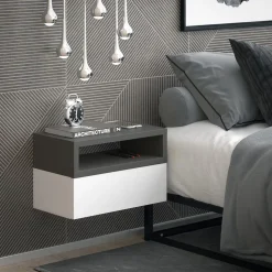 Nachttisch Urbano Anthrazit 45 x 28 cm Vicco