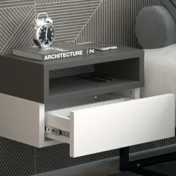 Nachttisch Urbano Anthrazit 45 x 28 cm Vicco