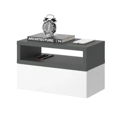 Nachttisch Urbano Anthrazit 45 x 28 cm Vicco