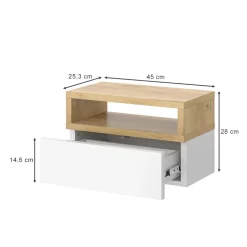 Nachttisch Urbano Braun 45 x 28 cm Vicco