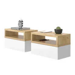 Nachttisch Urbano Goldkraft Eiche 2er Set Vicco