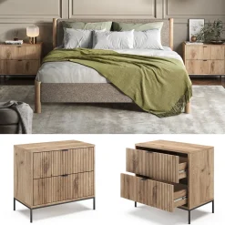 Nachttische Eliza Viking Oak 2er Set Vicco