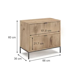Nachttische Eliza Viking Oak 2er Set Vicco