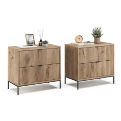 Nachttische Eliza Viking Oak 2er Set Vicco