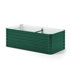 ok-Living Hochbeet Kräuterbeet Gemüsebeet rechteckig 180x90x60cm (LxBxH) grün Pflanzkasten Frühbeet Aufzucht Beet Garten