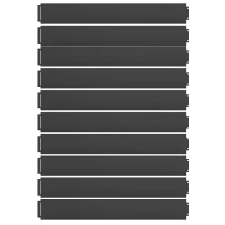 Rasenkante Anthrazit 100 x 18 cm 50 Meter Serina