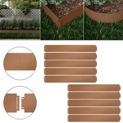 Rasenkante Braun 100 x 14 cm 10 Meter Serina