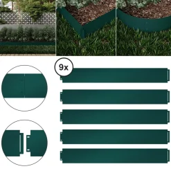 Rasenkante Grün 100 x 14 cm 45 Meter Serina