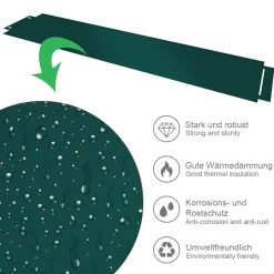 Rasenkante Grün 100 x 14 cm 45 Meter Serina