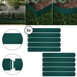 Rasenkante Grün 100 x 18 cm 50 Meter Serina