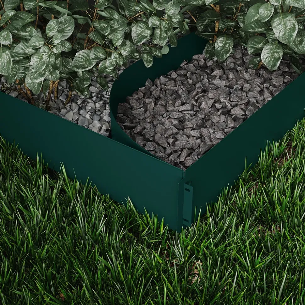 Rasenkante Grün 100 x 18 cm 25 Meter Serina