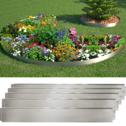 Rasenkante Silber 100 x 18 cm 20 Meter OK-Living