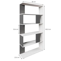 Raumteiler Anthrazit 80 x 162.6 cm Vicco