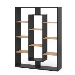 Raumteiler Anthrazit/Goldkraft Eiche 107.2 x 143 cm Vicco