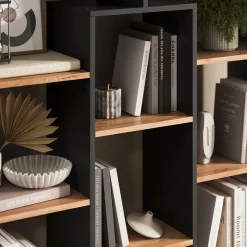 Raumteiler Anthrazit/Goldkraft Eiche 107.2 x 143 cm Vicco