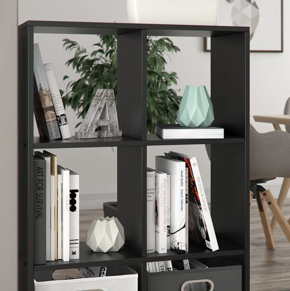 Raumteiler Schwarz 72 x 107.8 cm Vicco