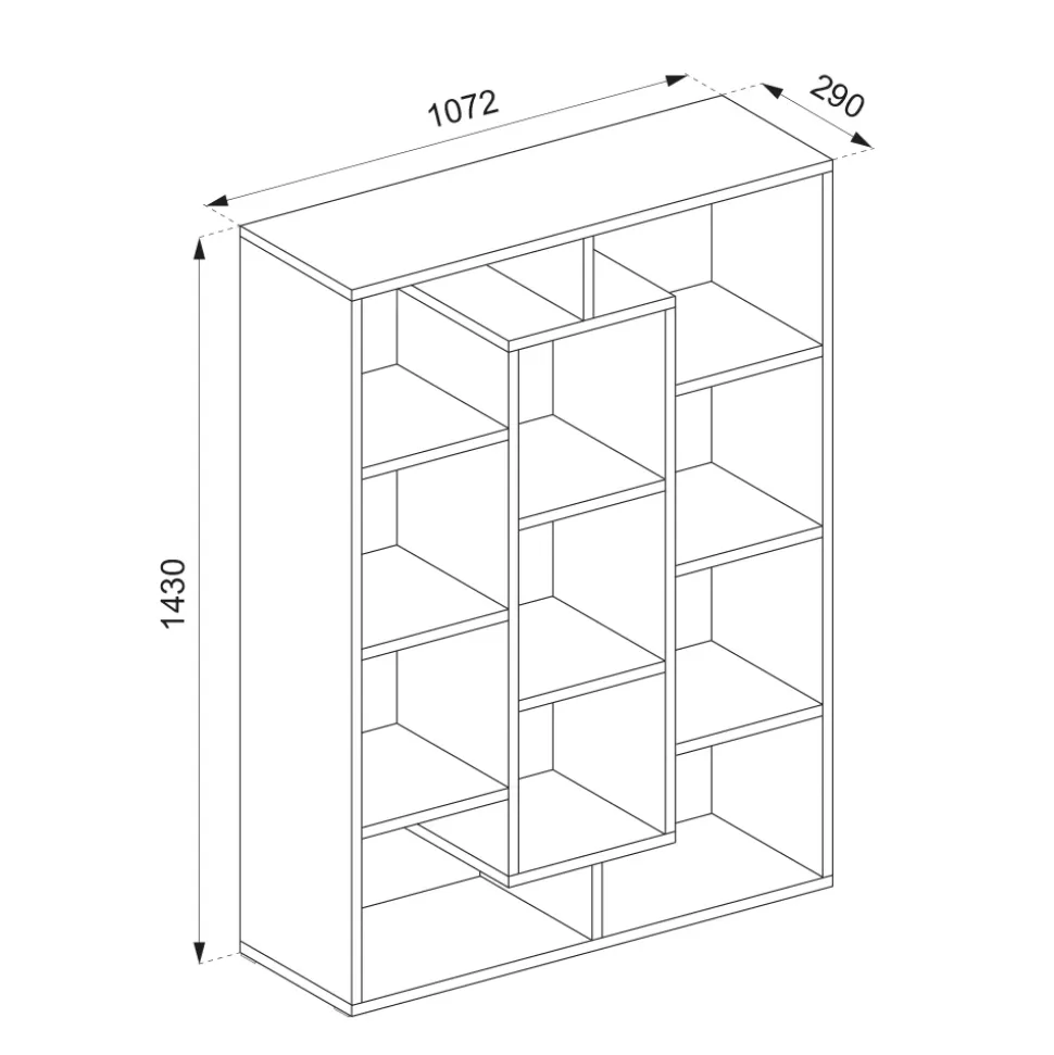 Raumteiler Sonoma 107.2 x 143 cm Vicco