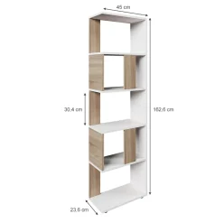 Raumteiler Sonoma/Weiß 45 x 162.6 cm Vicco