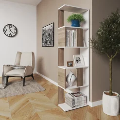 Raumteiler Sonoma/Weiß 45 x 162.6 cm Vicco