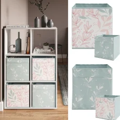 Raumteiler Weiß 72 x 107.8 cm mit 4 Faltboxen opt.2 Vicco