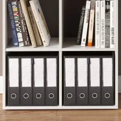 Raumteiler Weiß 72 x 107.8 cm mit 2 Faltboxen Vicco