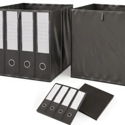 Raumteiler Weiß 72 x 107.8 cm mit 2 Faltboxen Vicco