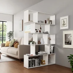 Raumteiler Aramis Weiß 106 x 161.5 cm 9 Fächer Vicco