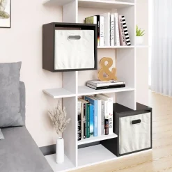 Raumteiler Cube Weiß/Anthrazit 92 x 187.7 cm Vicco