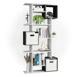 Raumteiler Cube Weiß/Anthrazit 92 x 187.7 cm Vicco