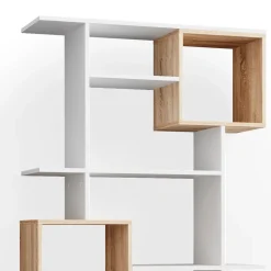 Raumteiler Cube Weiß/Sonoma 92 x 187.7 cm Vicco