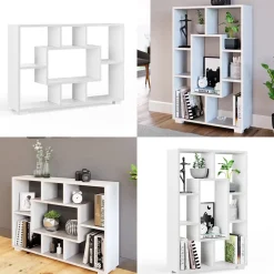 Raumteiler Domus Weiß 60.2 x 90 cm 7 Fächer Vicco