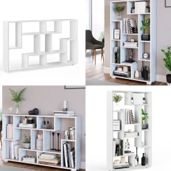 Raumteiler Domus Weiß 70.2 x 120 cm 9 Fächer Vicco