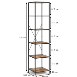 Raumteiler Fyrk Antikholz 40 x 174 cm Vicco