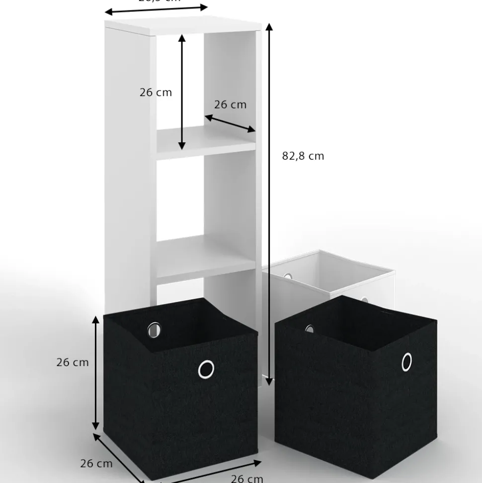 Raumteiler Hylda Weiß 28.4 x 82.8 cm Vicco