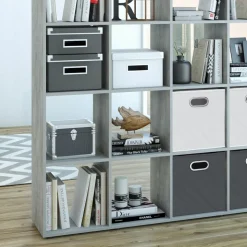 Raumteiler Karree Grau 138.5 x 142.5 cm Vicco