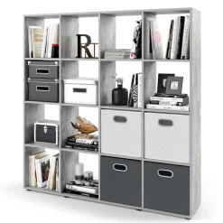 Raumteiler Karree Grau 138.5 x 142.5 cm Vicco