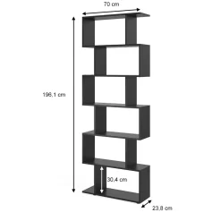 Raumteiler Levio Schwarz 70 x 192.2 cm Vicco