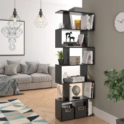 Raumteiler Levio Schwarz 70 x 192.2 cm Vicco