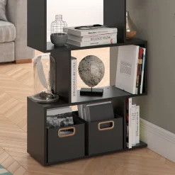 Raumteiler Levio Schwarz 70 x 192.2 cm Vicco