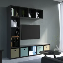 Raumteiler Ludus Schwarz 142.5 x 36.2 cm Vicco