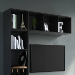 Raumteiler Ludus Schwarz 142.5 x 36.2 cm Vicco