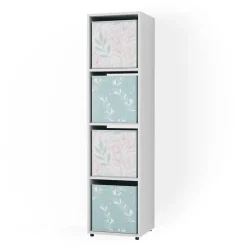 Raumteiler Ludus Weiß 142.5 x 36.2 cm mit 2 Faltboxen opt.2 Vicco