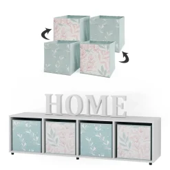 Raumteiler Ludus Weiß 142.5 x 36.2 cm mit 2 Faltboxen opt.2 Vicco