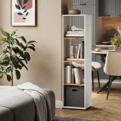 Raumteiler Ludus Weiß/Goldkraft Eiche 36.8 x 144.9 cm Vicco