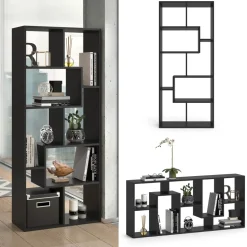 Raumteiler Noa Schwarz 160.6 x 67.2 cm Vicco