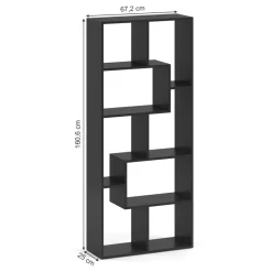 Raumteiler Noa Schwarz 160.6 x 67.2 cm Vicco